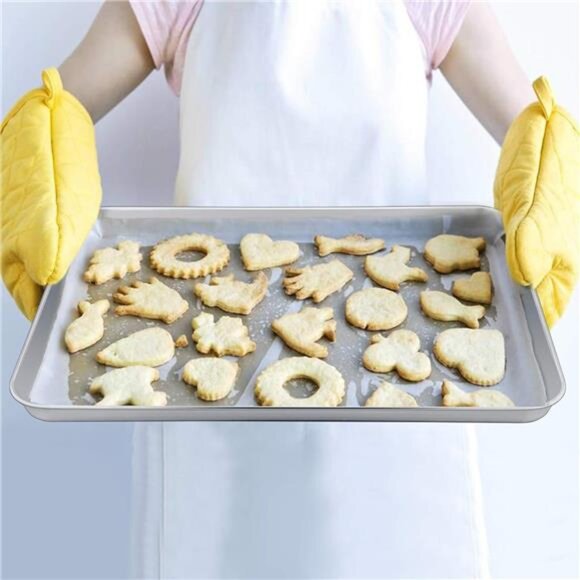 P&P CHEF Extra Large Baking Sheet and Cooking Rack Set, Stainless Steel Cookie - Picture 3 of 8